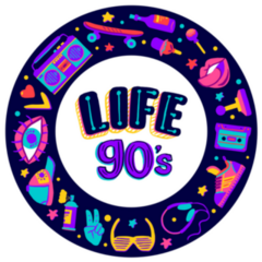 90s Life Circle Sticker