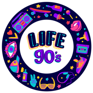90s Life Circle Sticker