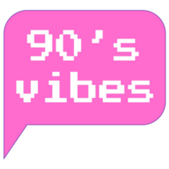 90s Vibes Retro Pixel Font Sticker