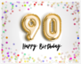 90th Birthday Celebration Sticker