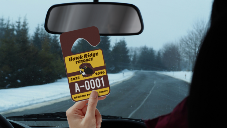 Apartment Resident Hang Tag Parking Permit B