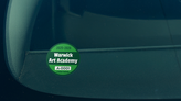 Art School Parking Permit Circle Sticker A