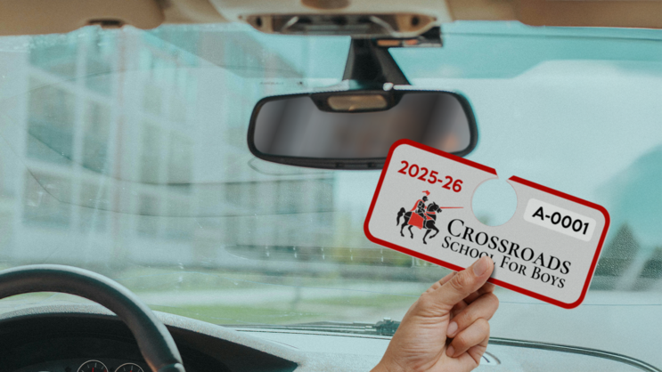 Horizontal School Hang Tag Parking Permit B
