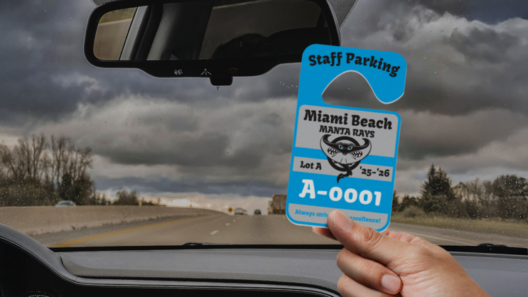 Mascot High School Hang Tag Parking Permit C