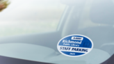Oval Employee Parking Permit Sticker A