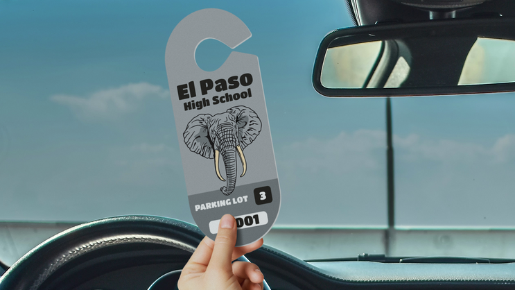 Oval High School Hang Tag Parking Permit C