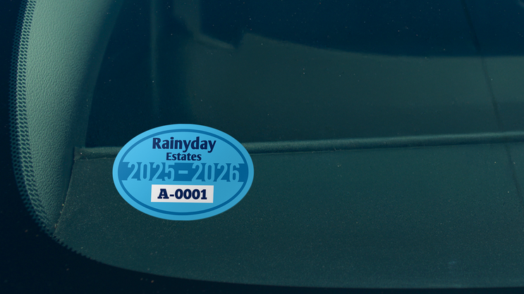 Parking Permit Oval 4 A