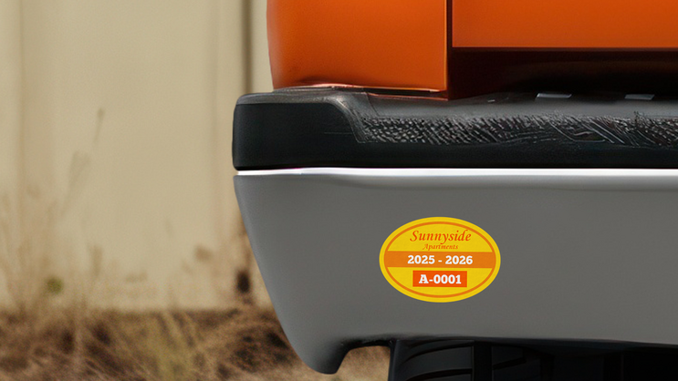 Parking Permit Oval 4 C