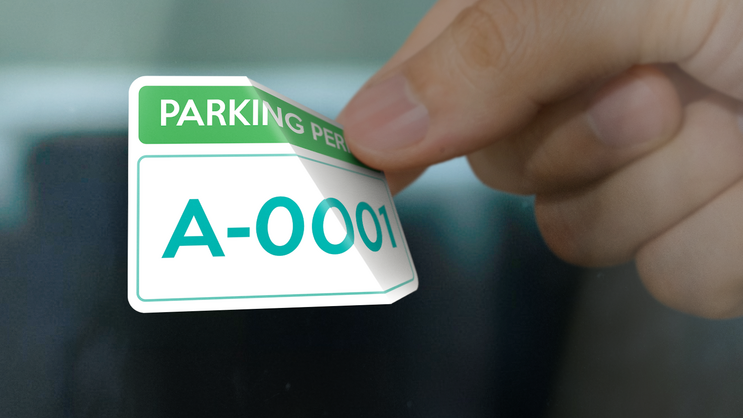 Parking Permit Rectangle 5 B