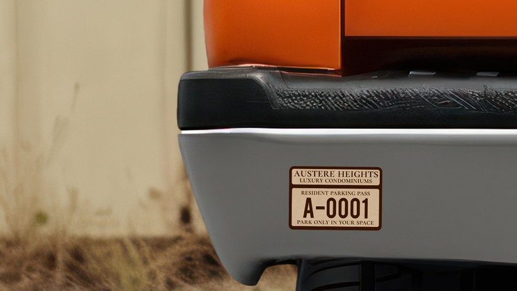 Parking Permit Rectangle 5 C