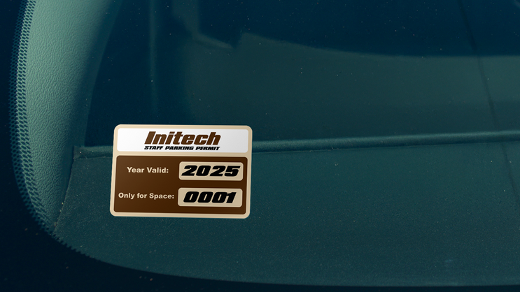 Parking Permit Rectangle 6 B