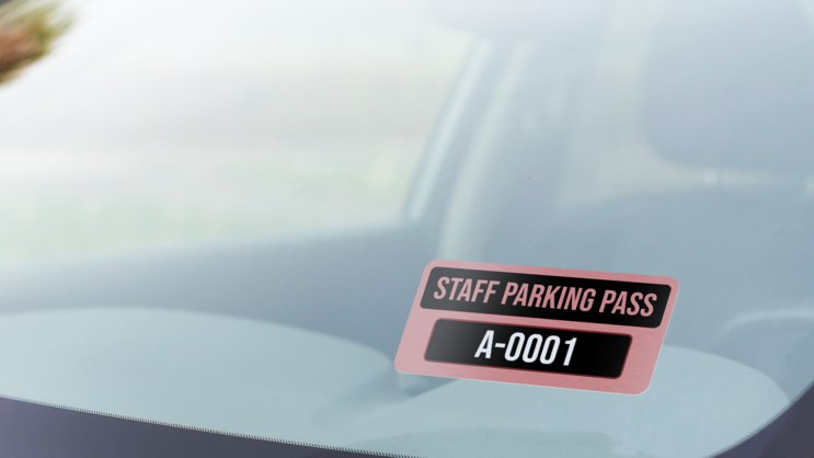 Parking Permit Rectangle 9 B