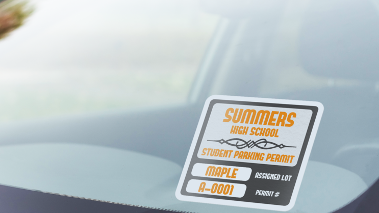 Parking Permit Square 6 A