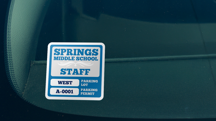 Parking Permit Square 6 B