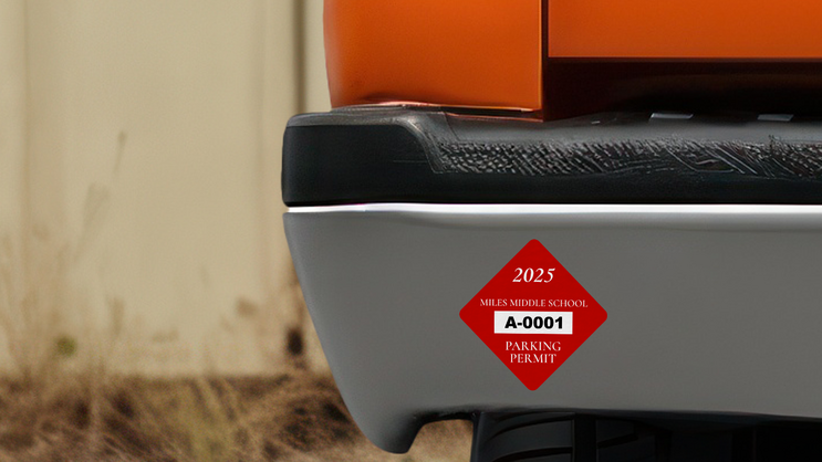 School Diamond Parking Permit A