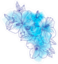 A Bouquet Of Tropical Hibiscus Flowers Sticker