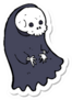 A Cartoon Spooky Ghoul Sticker