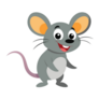 A Charming Mouse Sticker