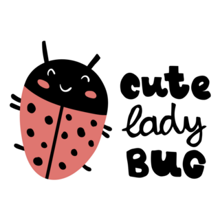 A Cute Lady Bug Sticker