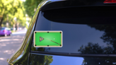 A Game In Pool Billiards Sticker on a Rear Car Window (New) example