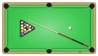 A Game In Pool Billiards Sticker