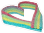 A Heart Made Of Sour Candies Sticker