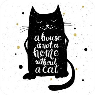 A House Is Not A Home Without A Cat Sticker