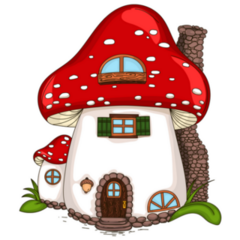 A House Mushroom Sticker
