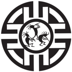 A Illustration Of Pueblo Musicians New Mexico Sticker