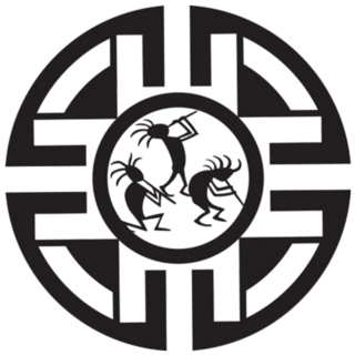 A Illustration Of Pueblo Musicians New Mexico Sticker