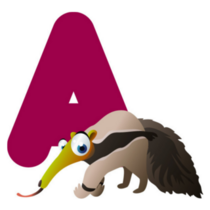 A Is For Anteater Sticker