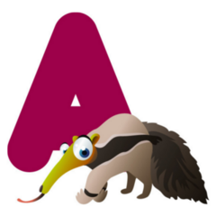 A Is For Anteater Sticker