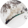 A Little Train, Steam Train In Snow Sticker