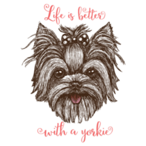 A Little Yorkie Sticker