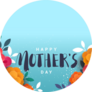 A Modern Illustration Of A Happy Mothers Day Sticker