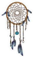 A Native American Dream Catcher Sticker
