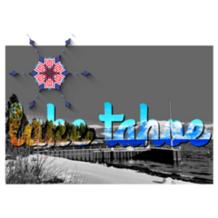 A Postcard Of Lake Tahoe Sticker