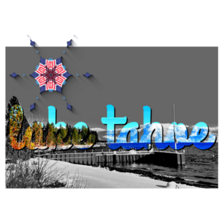 A Postcard Of Lake Tahoe Sticker