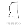 A Scribbled Shape Of The State Of Mississippi Sticker
