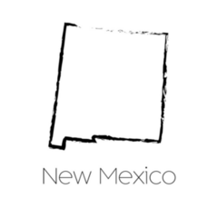 A Scribbled State Of New Mexico Sticker