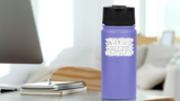 A Set Of Cute Arrows And Feathers Sticker on a Water Bottle (New) example