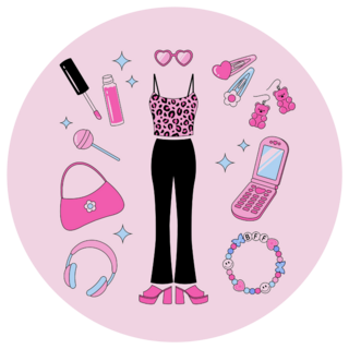 A Set Of Y2k 90s Fashion Sticker