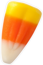 A Single Candy Corn Sticker