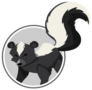 A Skunk Template Illustration Sticker