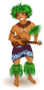 A Traditional Male Hula Dancer Sticker
