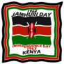 A Waving Kenyan Flag Jamhuri Day Sticker