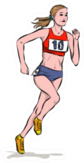 A Young Athlete Runs In A Track And Field Competition Sticker