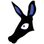 Aardvark Animal Head Silhouette Sticker