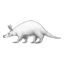 Aardvark Illustration Ink Sticker