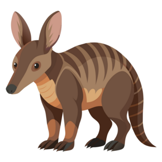 Aardvark Illustration Sticker